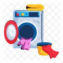Washing Machine Washing Clothes Laundry Machine Icon