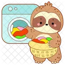 Washing Machine Clothes Chores Icon