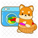 Washing Machine Clothes Dry And Clean Icon