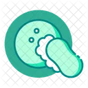 Washing Plate Plate Sponge Icon