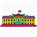 Vibrant White House Illustration Washington D C Icon