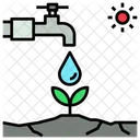 Wasser Stress Bewasserung Symbol