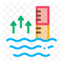 Wasser erhöhen  Symbol