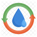 Wasser Recyceln Wasserrecycling Wasserkreislauf Symbol