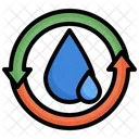 Wasser Recyceln Wasserrecycling Wasserkreislauf Symbol