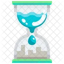 Wasser Sanduhr  Symbol