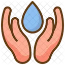 Wasser Sparen Schutz Symbol