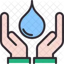 Wasser sparen  Symbol