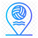 Wasserball Wassersport Kartenzeiger Symbol