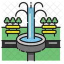 Wasserfontäne  Symbol