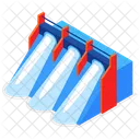 Wasserdamm Staudamm Wasserkraft Icon