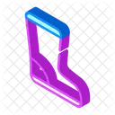 Wasserdicht Stiefel Isometrisch Symbol