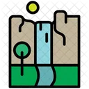 Wasserfall  Symbol