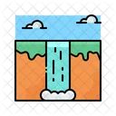 Wasserfall  Symbol