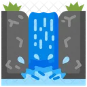 Wasserfall  Symbol