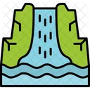 Wasserfall  Symbol