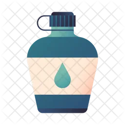 Wasserflasche Feldflasche  Symbol