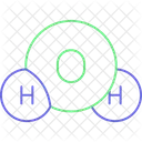 Wasserformel Chemie Wasserstoff Icon