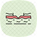 Wasserkanale Im Feld Wasser Kanale Symbol