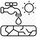 Wassermangel  Symbol