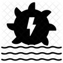 Wasserkrafterzeugung  Symbol