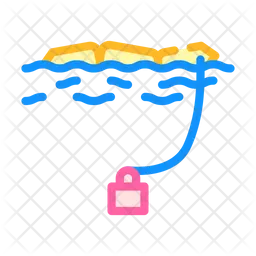 Wasserkraftgenerator  Symbol