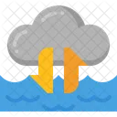 Wasserkreislauf Ressourcen Cloud Symbol