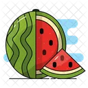 Wassermelone Obst Sommer Icon