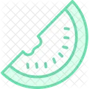 Wassermelonen Duotone Liniensymbol Symbol