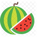 Wassermelone Scheibe Obst Symbol