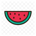 Wassermelone Obst Gesunde Ernahrung Icon