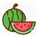 Wassermelone Wassermelonenscheibe Obst Icon