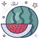 Wassermelone Tropische Fruchte Naturliche Lebensmittel Symbol