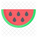 Wassermelone Melone Scheibe Symbol