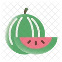 Wassermelone Obst Scheibe Icon