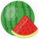 Wassermelone Halfte Stuck Symbol