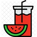 Wassermelone Saft Trinken Symbol