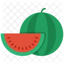 Sommer Wasser Melone Symbol