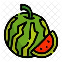 Wassermelone Saftig Bio Symbol