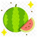 Wassermelone Vegetarisch Dessert Symbol