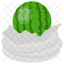 Wassermelonen Tarte Wassermelonen Schlagsahne Schlagsahne Symbol