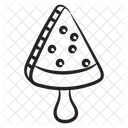 Eis Am Stiel Wassermelonen Eis Am Stiel Sommerdessert Symbol