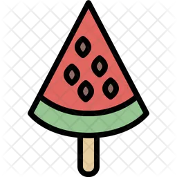 Wassermelonen-Eis am Stiel  Symbol