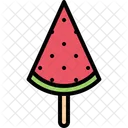 Wassermelonenstabchen Wassermeloneneis Eis Symbol