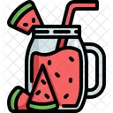 Wassermelone Saft Obst Symbol