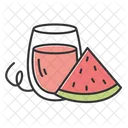 Wassermelone Saft Farbe Symbol