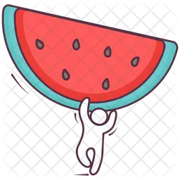 Wassermelonenscheibe  Symbol