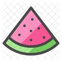 Wassermelonenscheibe Wassermelone Obst Symbol