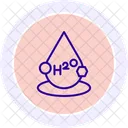 Wassermolekul Farbkreis Symbol Icon