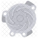 Wasserpumpe Pumpe Hydraulikzylinder Symbol